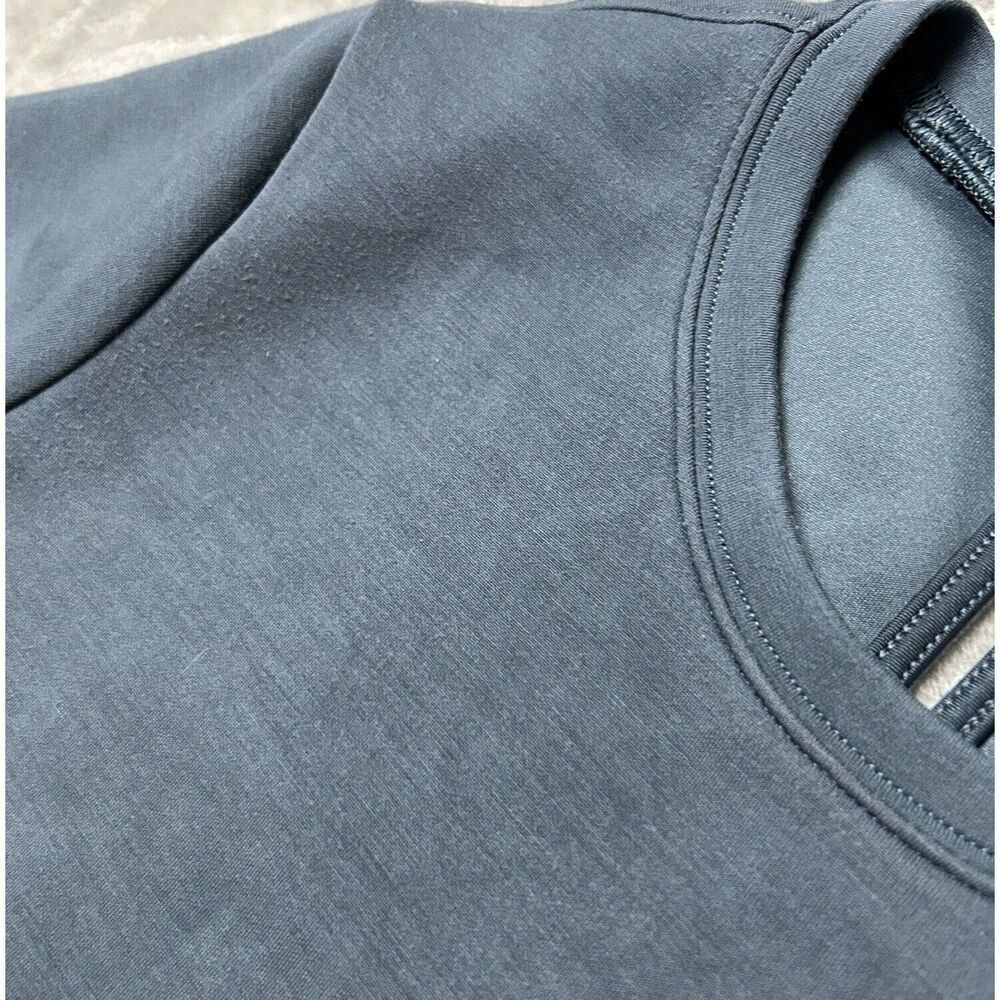 SPANX Short Sleeve Blue Romper Jumpsuit - Picture 9 of 10